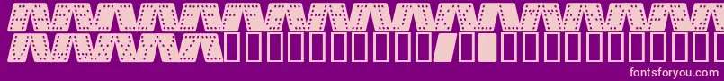 Domino k Font – Pink Fonts on Purple Background