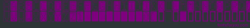 Saiba mais sobre a fonte Domino n Fonte Domino n – fontes roxas em um fundo preto