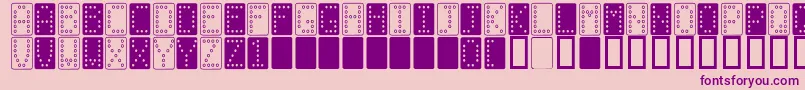 Lisätietoja Domino n-fontista Domino n-fontti – violetit fontit vaaleanpunaisella taustalla