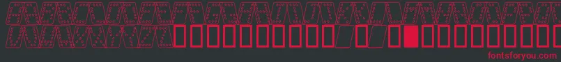 Domino oフォントについての詳細 フォントDomino o – 黒い背景に赤い文字