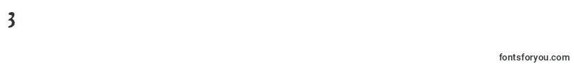 DOMISC   Font – Fonts for Digit 3