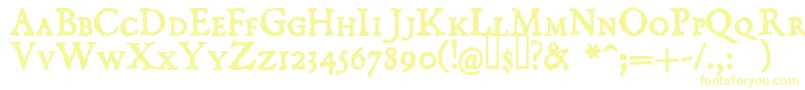 DOMISC   Font – Yellow Fonts on White Background