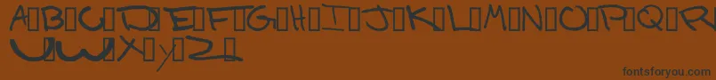 DONALD Font – Black Fonts on Brown Background