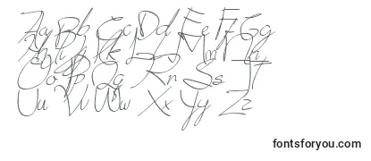 Schriftart Donatas script