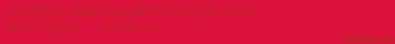 Lisätietoja Donatellia Demo-fontista Donatellia Demo-fontti – ruskeat fontit punaisella taustalla