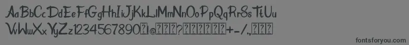 Donkey Stone Font – Black Fonts on Gray Background