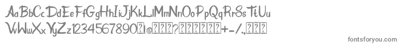 フォントDonkey Stone – 白い背景に灰色の文字