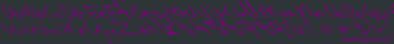Slipstreamsweetheart Font – Purple Fonts on Black Background