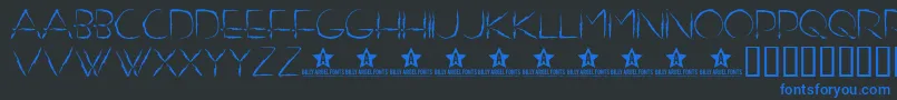 DONOT    Font – Blue Fonts on Black Background