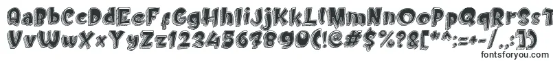 Doodletoon fill-fontti – Alkavat D:lla olevat fontit