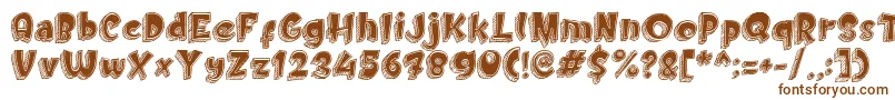 Doodletoon fill Font – Brown Fonts