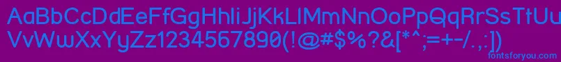 StreetCornerSemibold Font – Blue Fonts on Purple Background