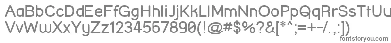 StreetCornerSemibold-fontti – harmaat kirjasimet valkoisella taustalla