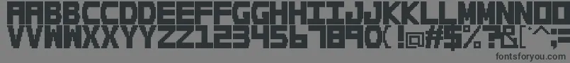 フォントdoogle – 黒い文字の灰色の背景