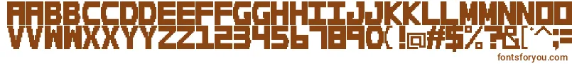 Шрифт doogle – коричневые шрифты на белом фоне