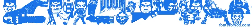 Lisätietoja Doom And Gloom-fontista Doom And Gloom-fontti – siniset fontit