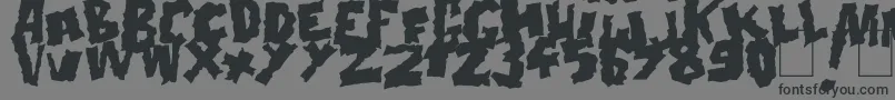 Doonga Black Font – Black Fonts on Gray Background