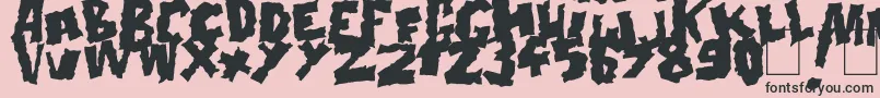 Doonga Black Font – Black Fonts on Pink Background