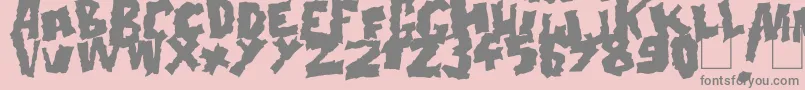 Doonga Black-Schriftart – Graue Schriften auf rosa Hintergrund