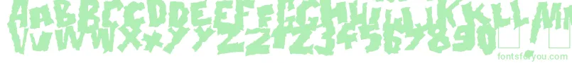 Doonga Black-fontti – vihreät fontit