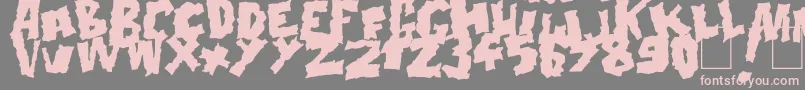 Doonga Black-fontti – vaaleanpunaiset fontit harmaalla taustalla