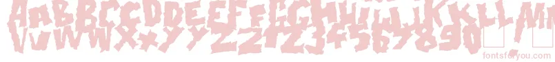 Doonga Black-fontti – vaaleanpunaiset fontit valkoisella taustalla