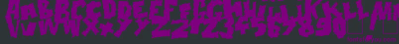 Doonga Black Font – Purple Fonts on Black Background