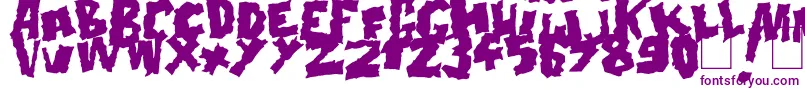 Doonga Black Font – Purple Fonts on White Background