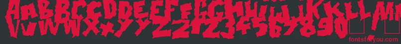 Шрифт Doonga Black – красные шрифты на чёрном фоне
