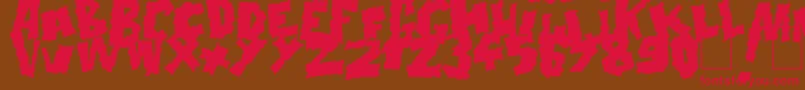 Шрифт Doonga Black – красные шрифты на коричневом фоне