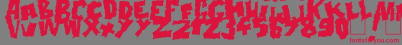 Шрифт Doonga Black – красные шрифты на сером фоне