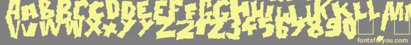 Doonga Black-fontti – keltaiset fontit harmaalla taustalla