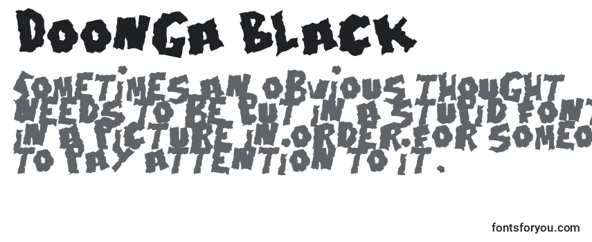Doonga Black Font