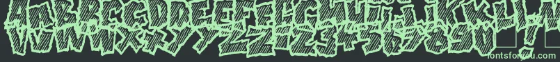 Więcej informacji o czcionce Doonga Slash Czcionka Doonga Slash – zielone czcionki na czarnym tle