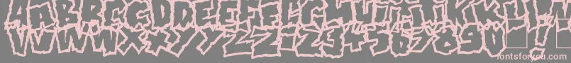 Doonga Font – Pink Fonts on Gray Background