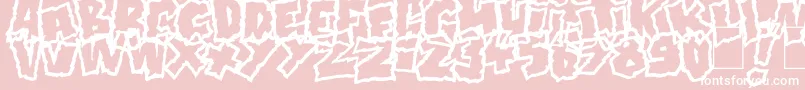 Doonga Font – White Fonts on Pink Background