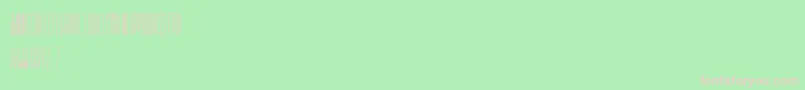 Czcionka Dooodleista condensed – różowe czcionki na zielonym tle
