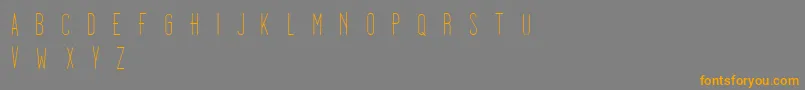 Dooodleista Font – Orange Fonts on Gray Background