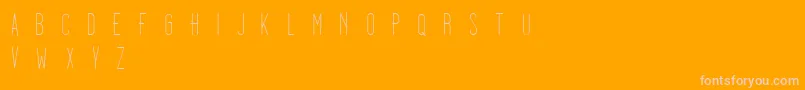 Dooodleista Font – Pink Fonts on Orange Background