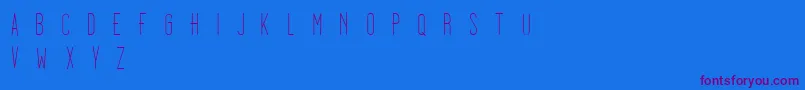 Dooodleista Font – Purple Fonts on Blue Background