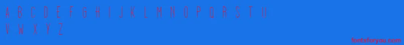 Dooodleista Font – Red Fonts on Blue Background