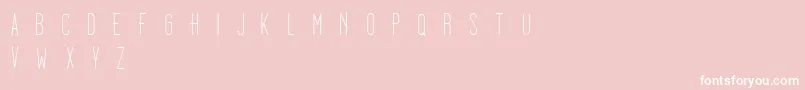 Dooodleista Font – White Fonts on Pink Background