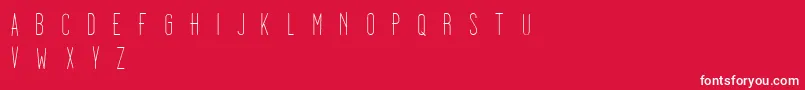 Dooodleista Font – White Fonts on Red Background