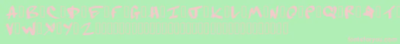 Dopebam demo Regular Font – Pink Fonts on Green Background