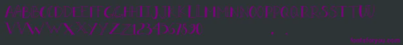 DORA DORE Font – Purple Fonts on Black Background