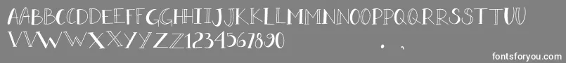 DORA DORE Font – White Fonts on Gray Background