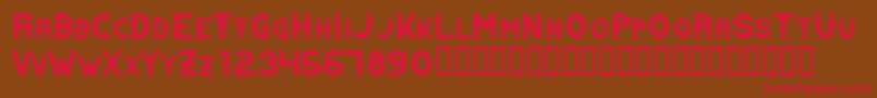 DORNEN   Font – Red Fonts on Brown Background