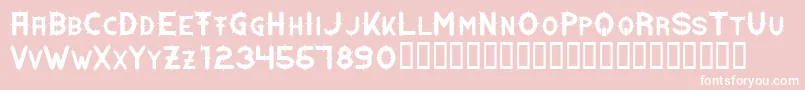 DORNEN   Font – White Fonts on Pink Background