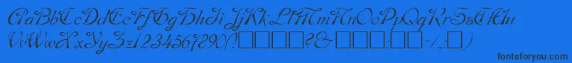 DOS      Font – Black Fonts on Blue Background