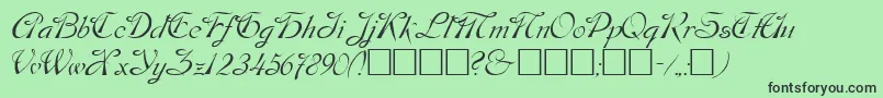 DOS      Font – Black Fonts on Green Background
